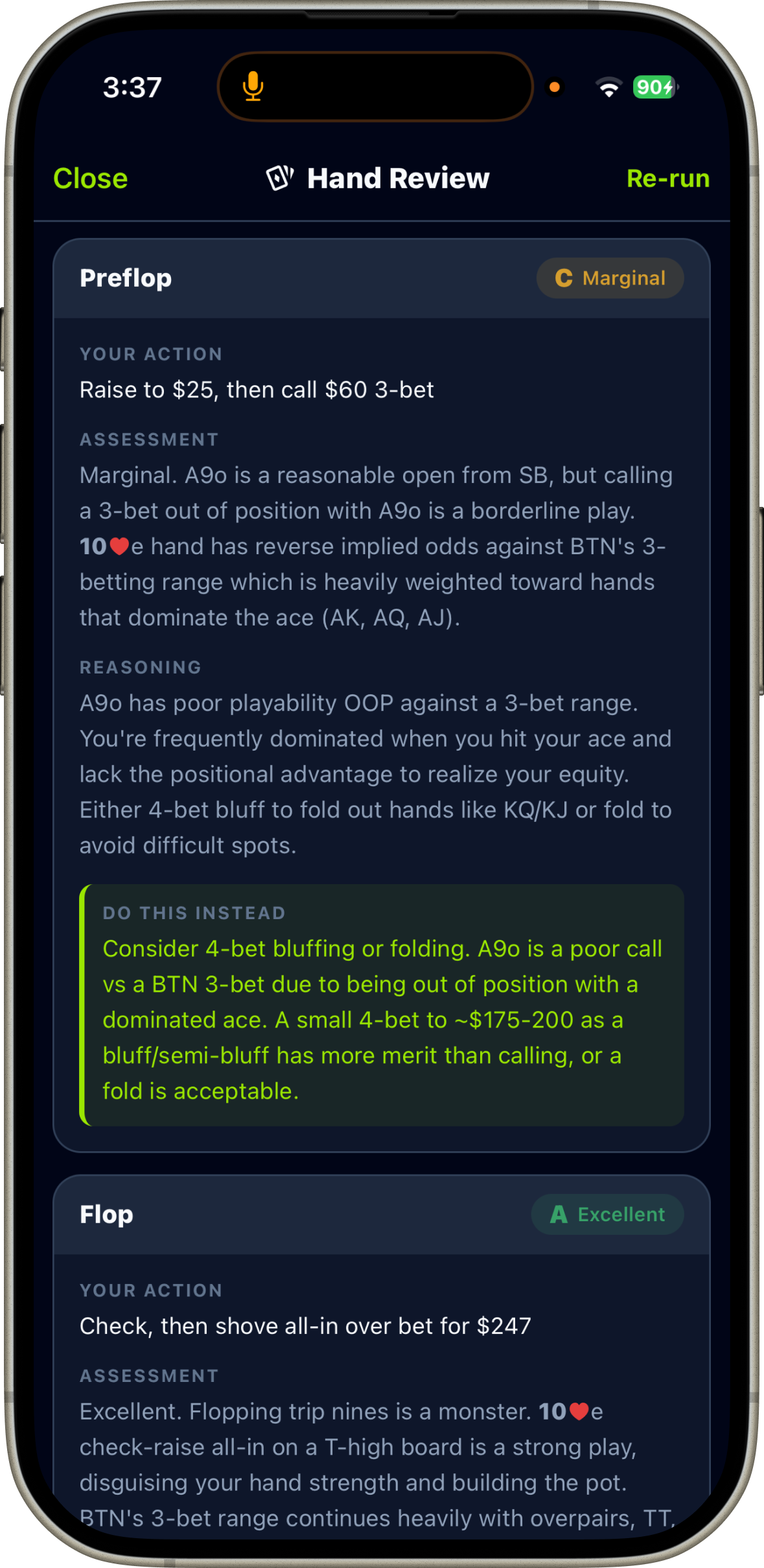PokerRoll AI coaching
